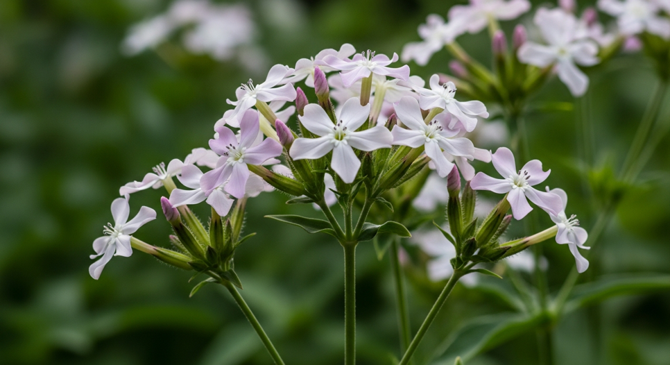 Çöven otu (Saponaria officinalis) bitkisi