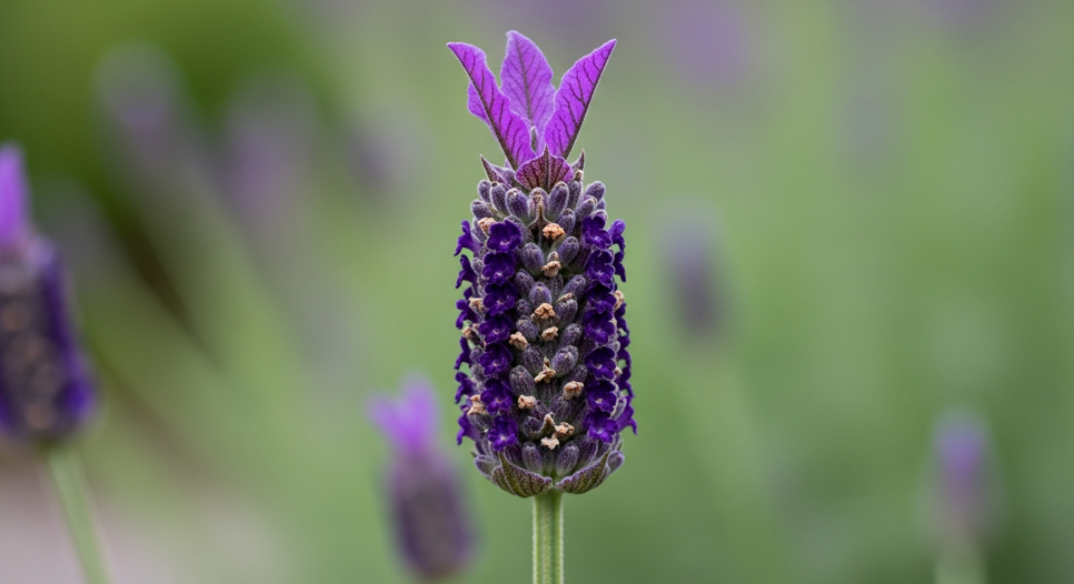 Karabaş otu (Lavandula stoechas) çiçeği
